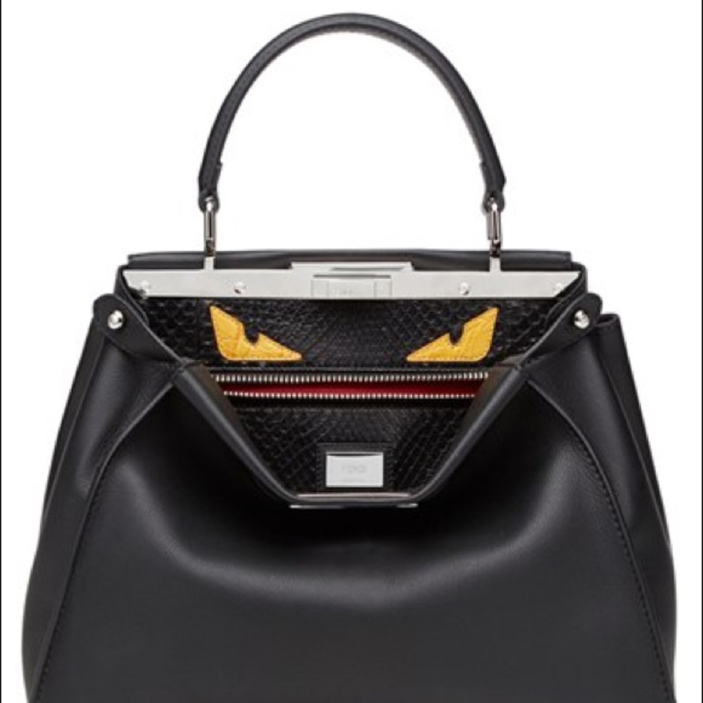 Black Fendi Peekaboo Monster Eyes Purse (SOLD)